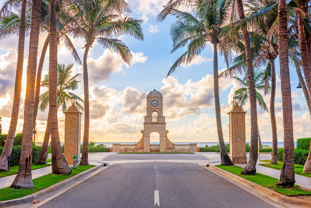 Panoramic Image of Palm Beach, FL